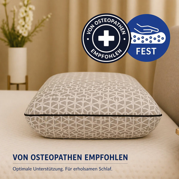 Brightr Eclipse Ultra-Firm Orthopaedic Pillow — 4-Layer Adjustable Support (40×60cm)