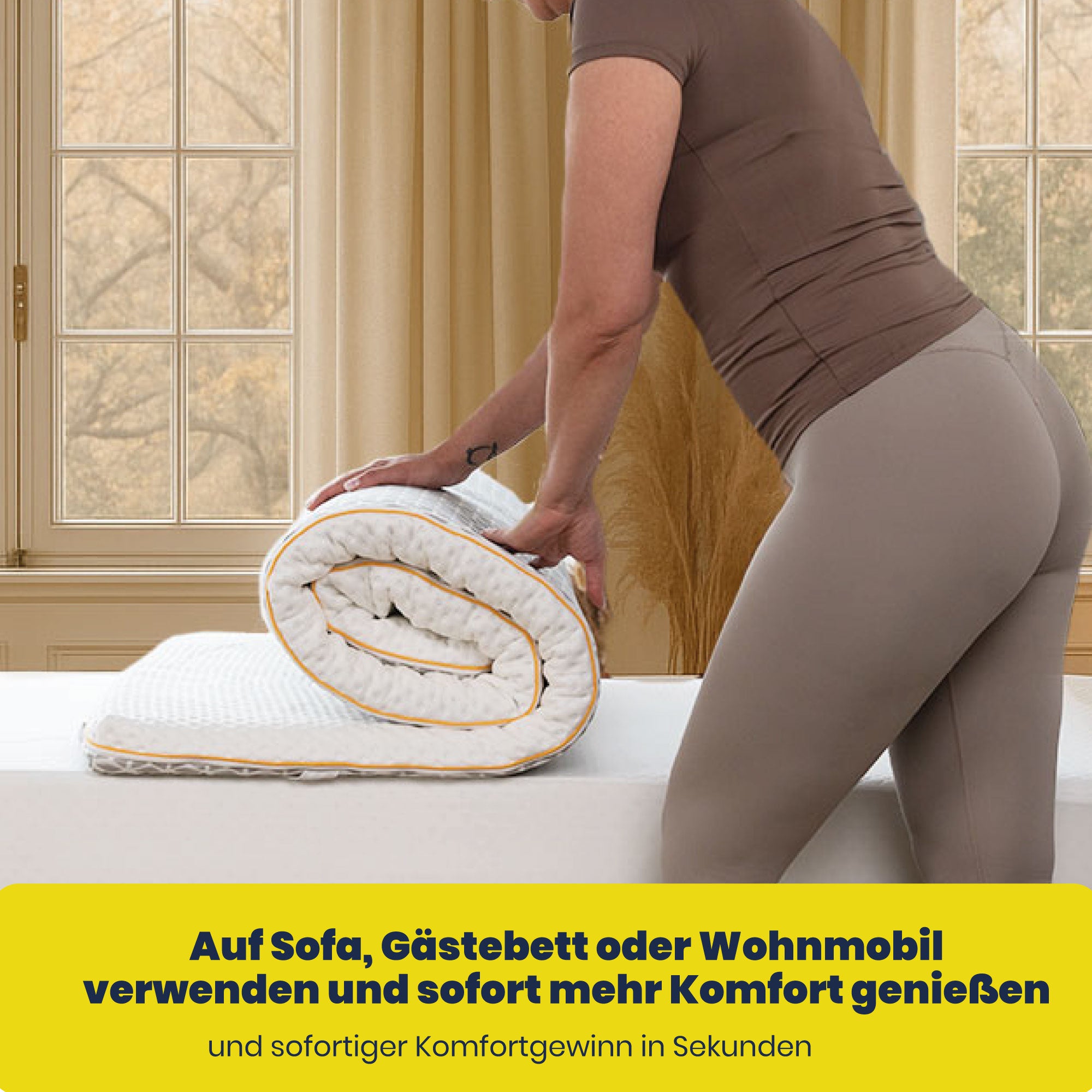 Brightr Aurora Visco-Schaum Matratzen Topper (H2/H3), 5 cm für optimale Druckentlastung bei Hüftschmerzen