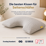 Brightr® MoonHug Ergonomisches Aussparungskissen für Seitenschläfer
