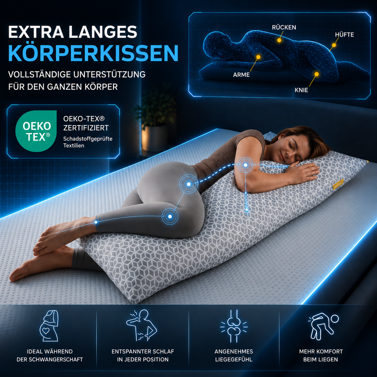 Brightr® Hug Körperkissen
