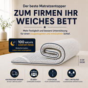 Brightr Titan Kaltschaum Topper Fest (H4/H5), 5 cm, wendbar – Ideal, um eine weiche Matratze fester zu machen