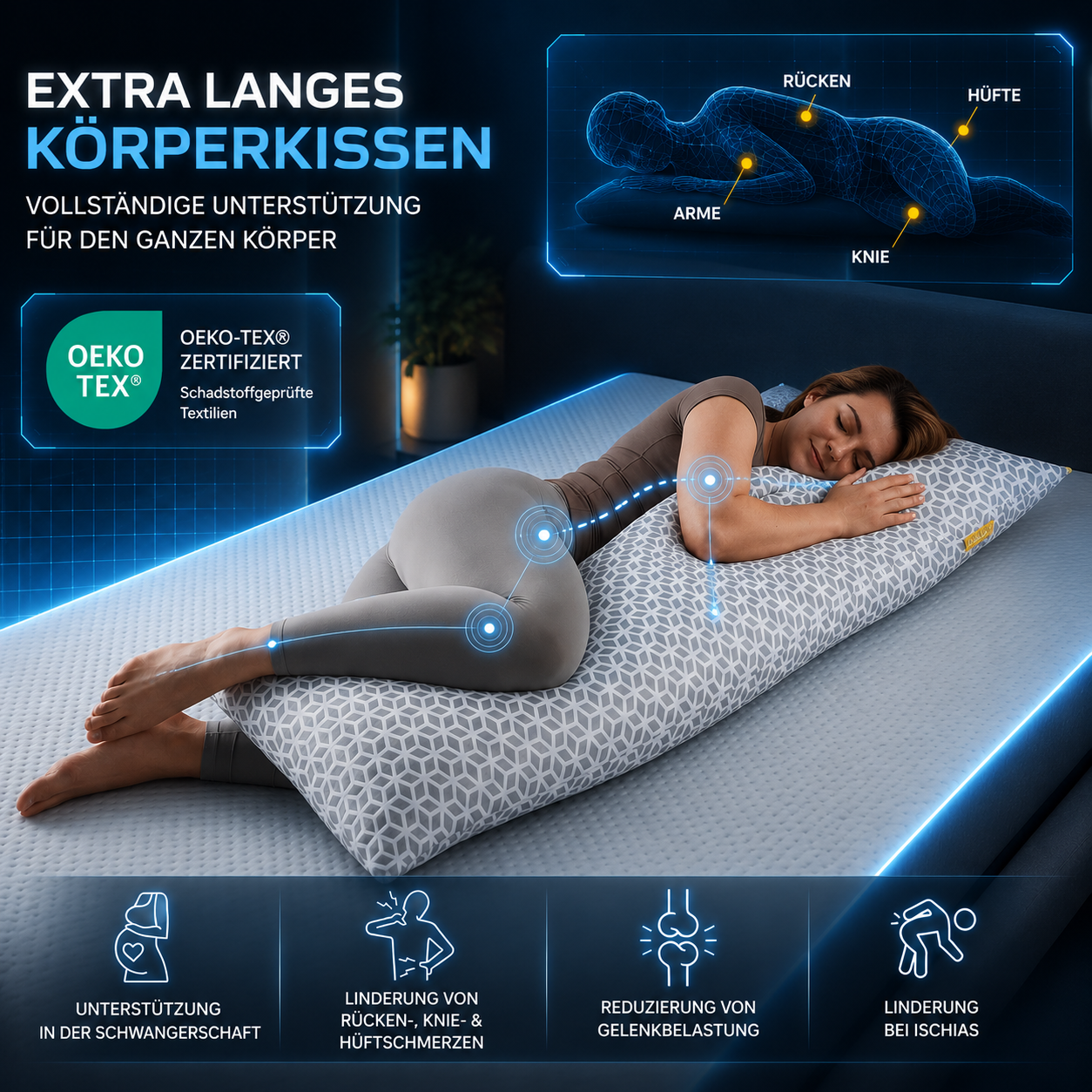 Brightr® Hug Körperkissen