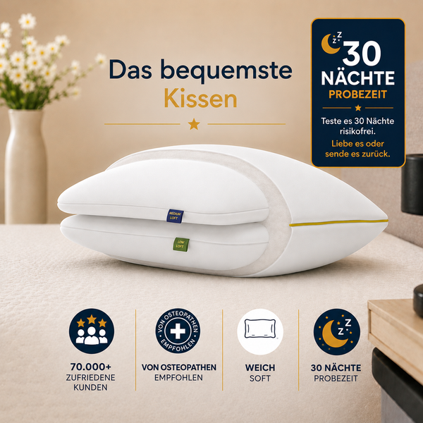 Brightr® Nox Vegan Down Alternative pillow 40x80cm